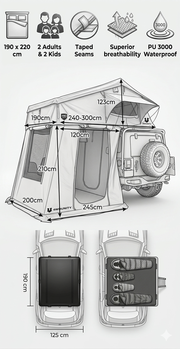 Boundless Select - Canadian Roof Top Tent Package